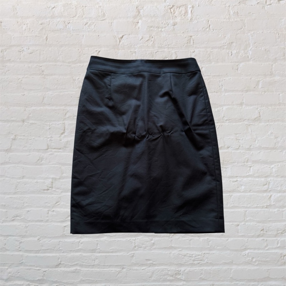Banana Republic cotton blend black pencil skirt